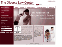 Tablet Screenshot of divorcelawmi.com